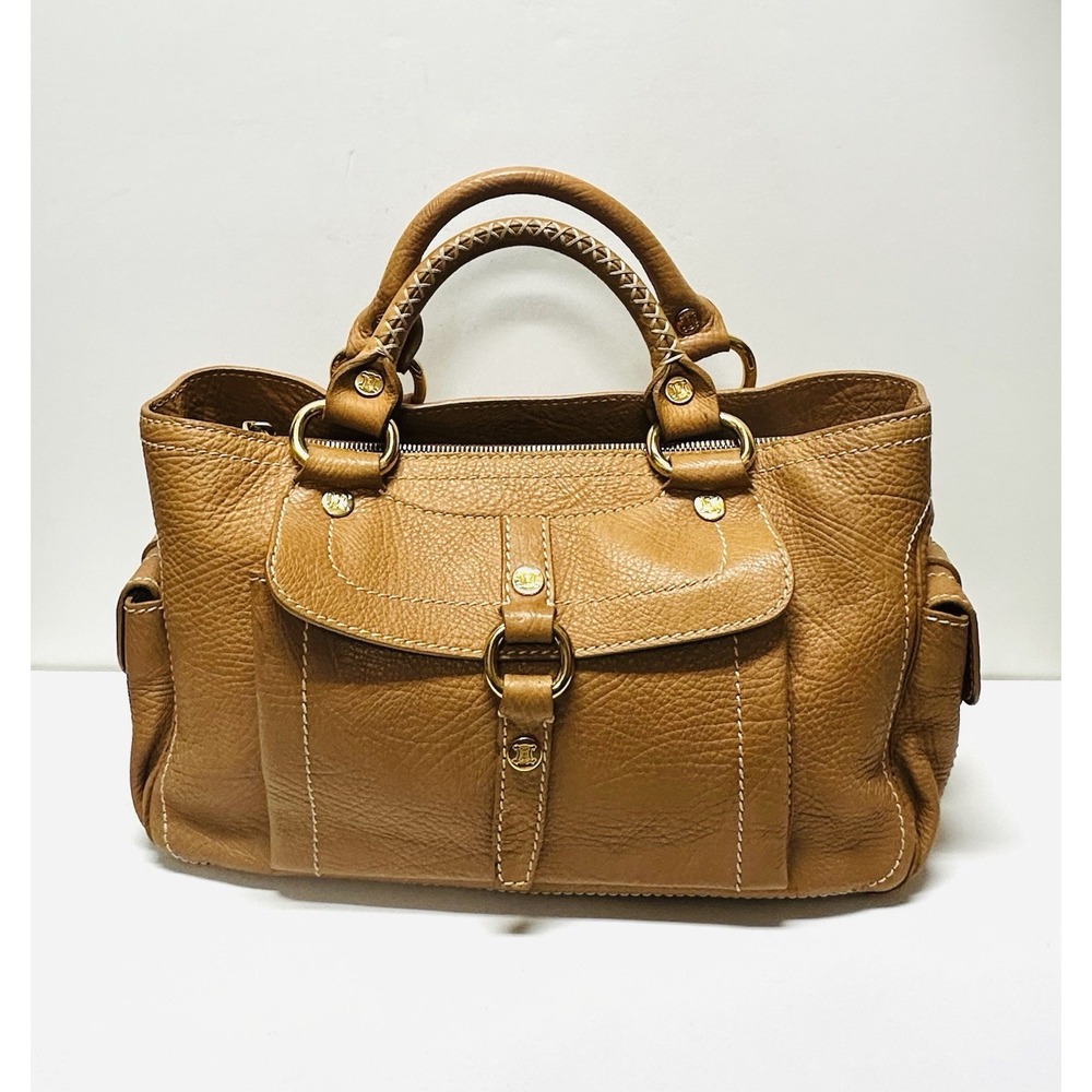 CELINE Tan Leather Boogie Handbag Shoulder Bag Made in Italy CE00/15